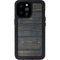 Black Painted Wood iPhone 14 Pro Max Waterproof Case