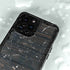 Black Painted Wood iPhone 14 Pro Max Waterproof Case