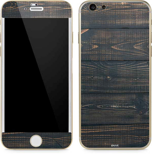 Black Painted Wood iPhone 6/6s Skin