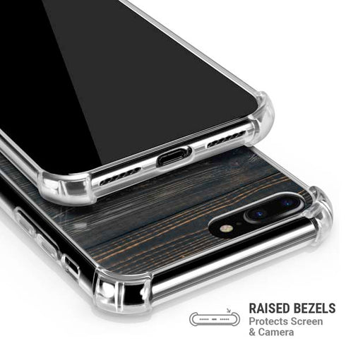 Black Painted Wood iPhone 7/8 Plus Clear Case