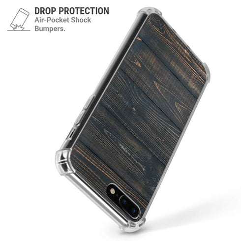 Black Painted Wood iPhone 7/8 Plus Clear Case