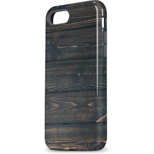 Black Painted Wood iPhone 7 Pro Case