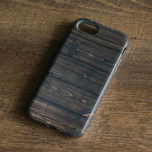 Black Painted Wood iPhone 7 Pro Case