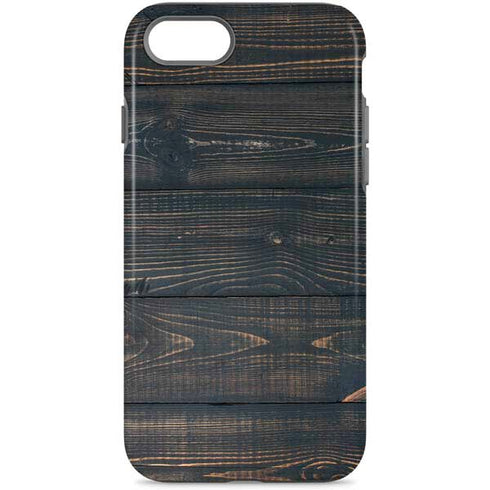 Black Painted Wood iPhone 8 Pro Case