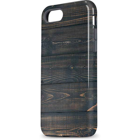 Black Painted Wood iPhone 8 Pro Case