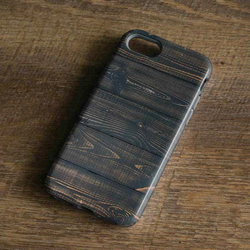 Black Painted Wood iPhone 8 Pro Case