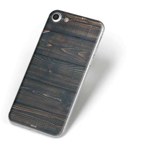 Black Painted Wood iPhone 8 Skin