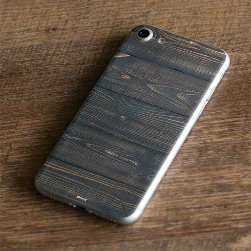 Black Painted Wood iPhone 8 Skin