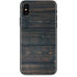 Black Painted Wood iPhone X Skin