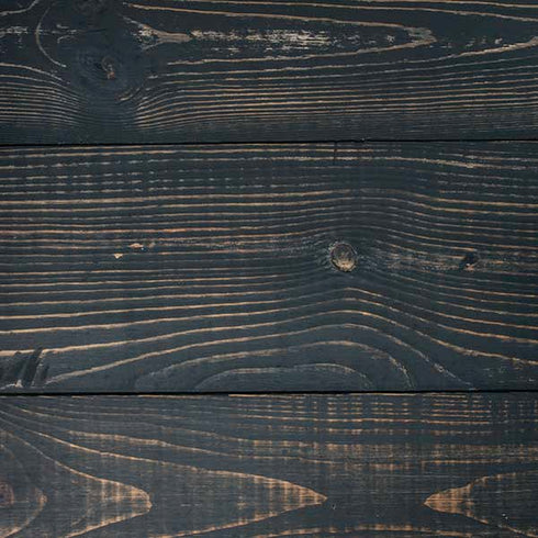 Black Painted Wood iPhone X Skin