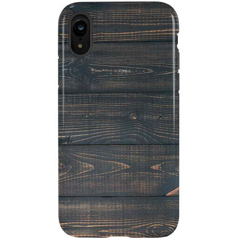 Black Painted Wood iPhone XR Pro Case
