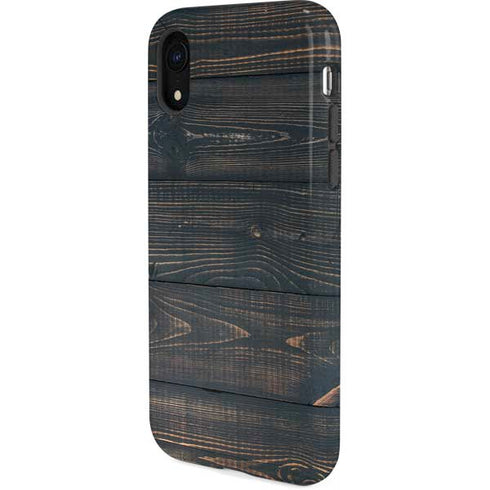 Black Painted Wood iPhone XR Pro Case