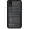 Black Painted Wood iPhone XR Waterproof Case