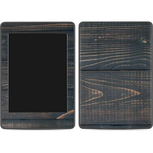 Black Painted Wood Amazon Kindle Skin