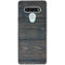 Black Painted Wood LG Stylo 6 Clear Case