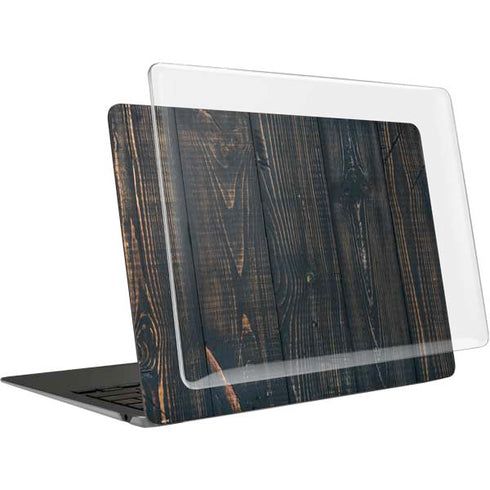 Black Painted Wood MacBook Air 15in (2023-2025) Case plus Skin