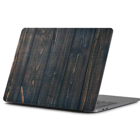 Black Painted Wood Apple MacBook Pro 13-inch Skin