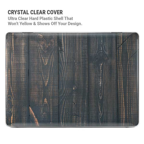 Black Painted Wood MacBook Pro 16in (2021-25) Case plus Skin