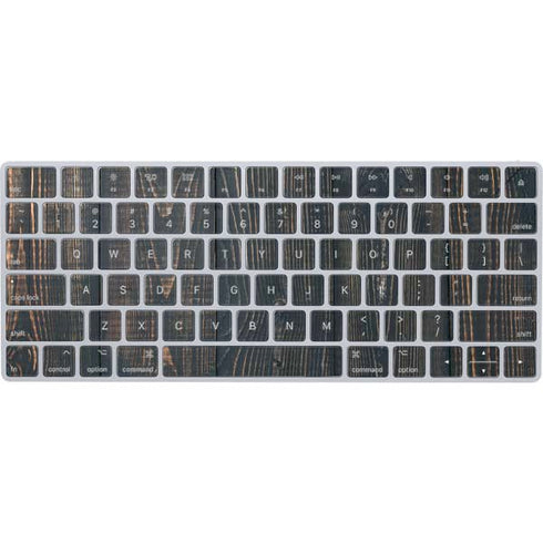 Black Painted Wood Magic Keyboard Skin
