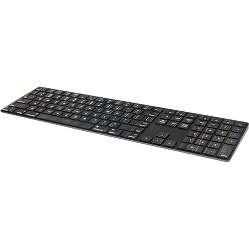 Black Painted Wood Magic Keyboard with Numeric Keypad Skin