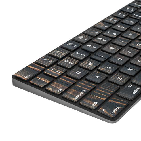 Black Painted Wood Magic Keyboard with Numeric Keypad Skin