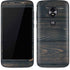 Black Painted Wood Moto E5 Play Skin