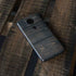 Black Painted Wood Moto E5 Plus Skin