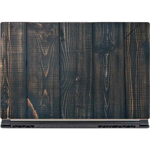 Black Painted Wood MSI GS65 Stealth Laptop Skin