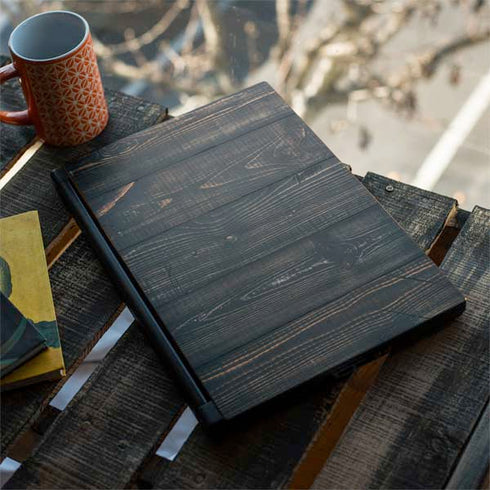 Black Painted Wood MSI GS65 Stealth Laptop Skin