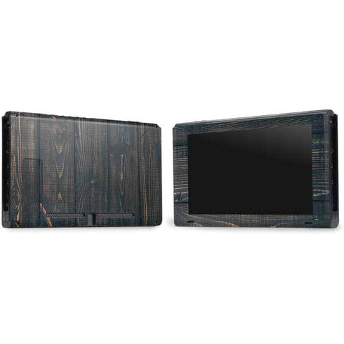 Black Painted Wood Nintendo Switch Bundle Skin