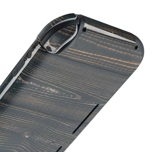 Black Painted Wood Nintendo Switch Lite Skin