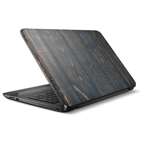 Black Painted Wood HP Notebook Skin