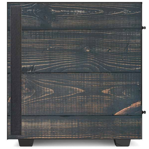 Black Painted Wood NZXT H510 Compact ATX Mid-Tower Case Skin