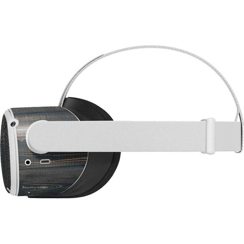 Black Painted Wood Oculus Quest 2 Skin