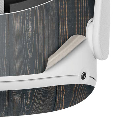 Black Painted Wood Oculus Quest 2 Skin
