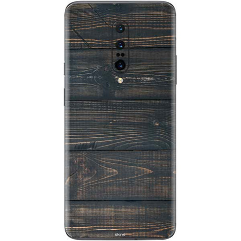 Black Painted Wood OnePlus 7 Pro Skin