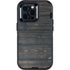 Black Painted Wood Otterbox Defender iPhone Skin