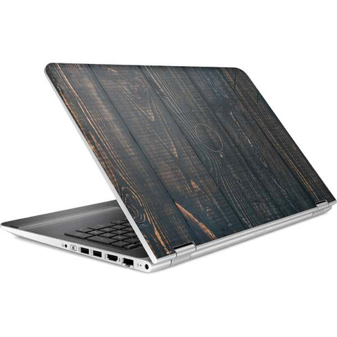 Black Painted Wood HP Pavilion Skin