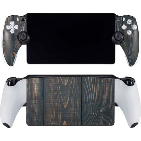 Black Painted Wood PlayStation Portal Remote Player Skin