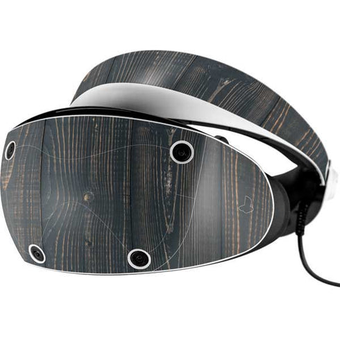 Black Painted Wood PlayStation VR2 Skin
