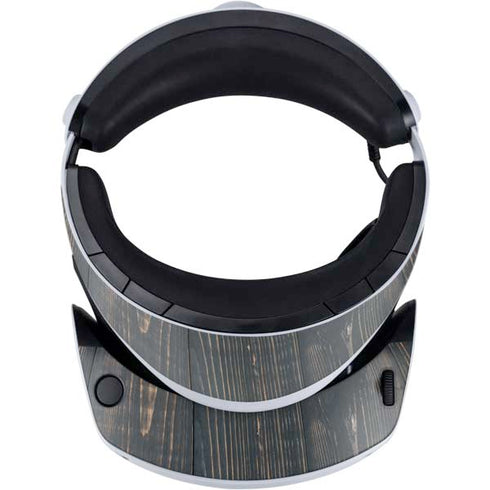 Black Painted Wood PlayStation VR2 Skin