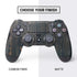 Black Painted Wood PS4 Controller Skin