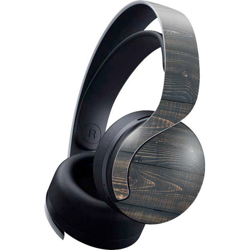 Black Painted Wood PULSE 3D Wireless Headset for PS5 Skin