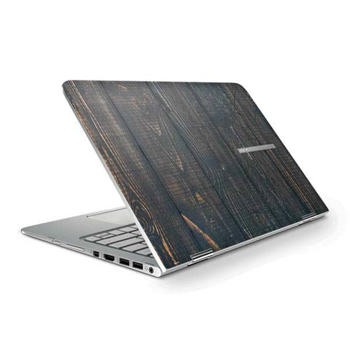 Black Painted Wood HP Spectre Skin