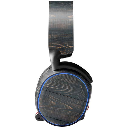 Black Painted Wood SteelSeries Arctis 5 Skin