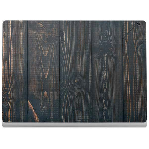 Black Painted Wood Surface Book 2 13.5in Skin