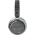 Black Painted Wood Surface Headphones Skin