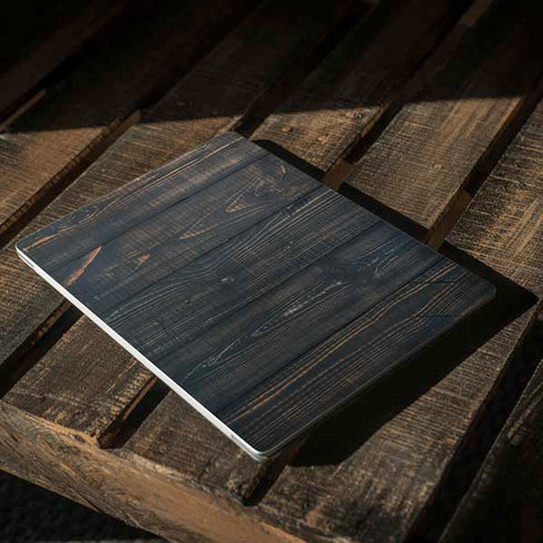 Black Painted Wood Surface Laptop 2 Skin