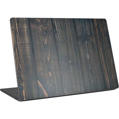 Black Painted Wood Surface Laptop 4 15in Skin