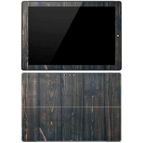 Black Painted Wood Surface Pro 3 Skin